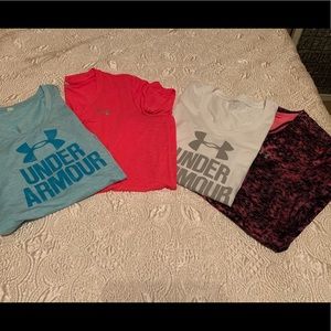 Under Armour Workout Shirt & Sock Bundle